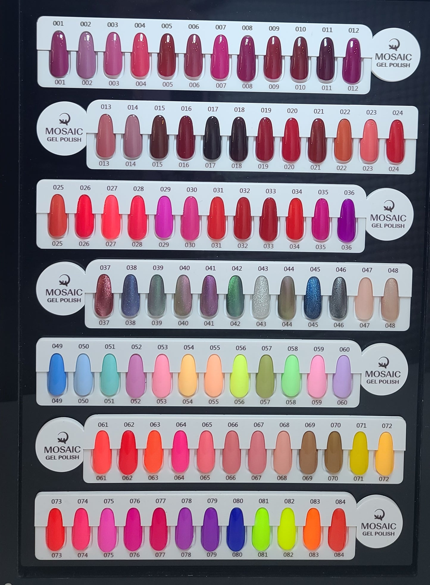 Gel Polish Color Chart